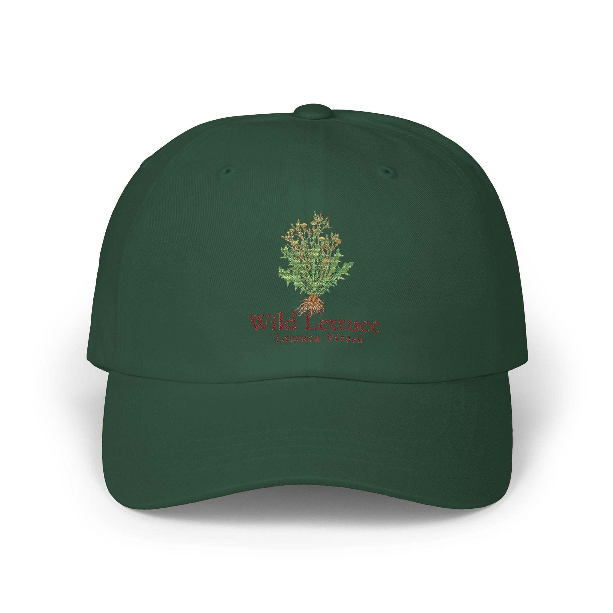 Wild Lettuce Embroidered Dad Cap — Vintage Botanical Baseball Cap | Herbs. The Word. Collection No. 01