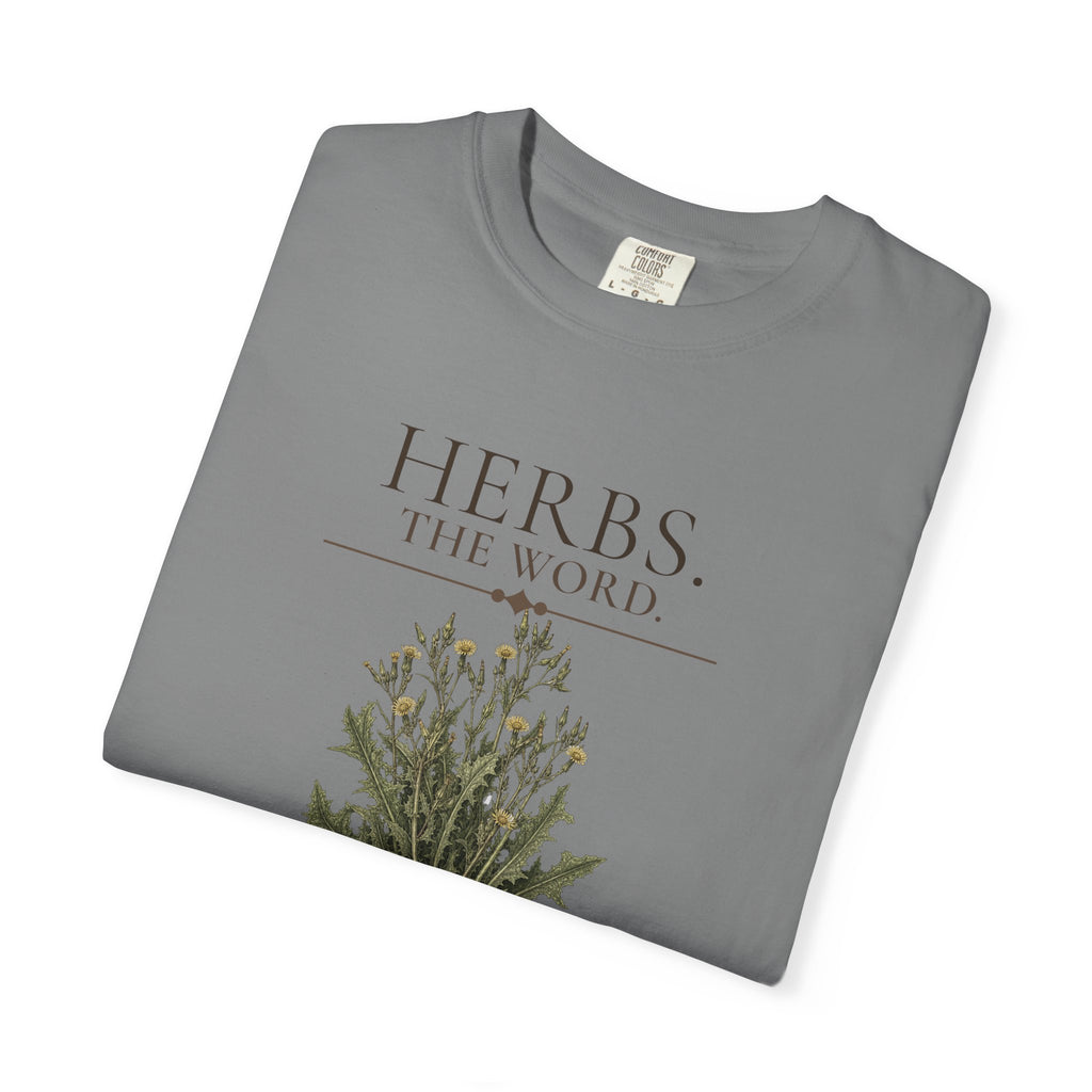 HERBS. THE WORD. Wild Lettuce T-Shirt | Vintage Botanical Herb Illustration