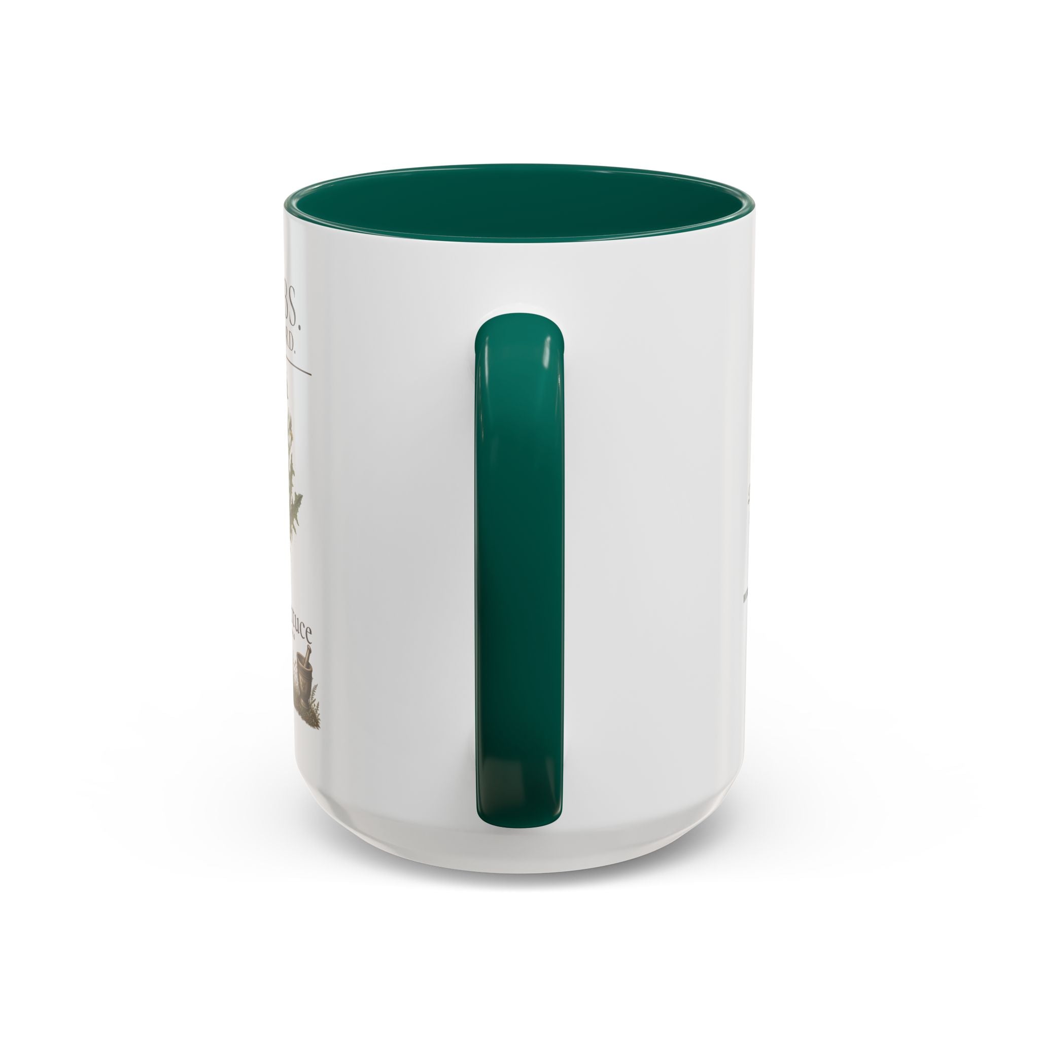 HERBS. THE WORD. Wild Lettuce Coffee Mug | Vintage Botanical