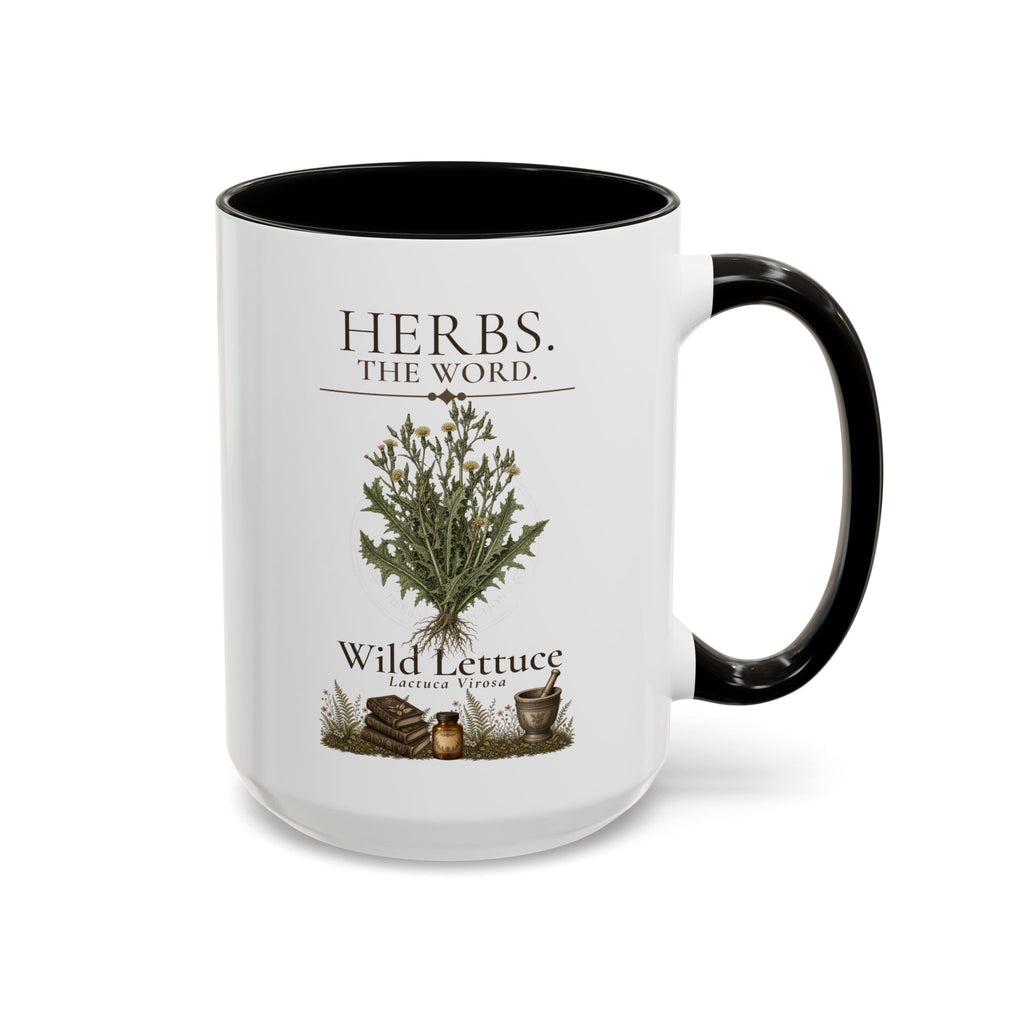 HERBS. THE WORD. Wild Lettuce Coffee Mug | Vintage Botanical