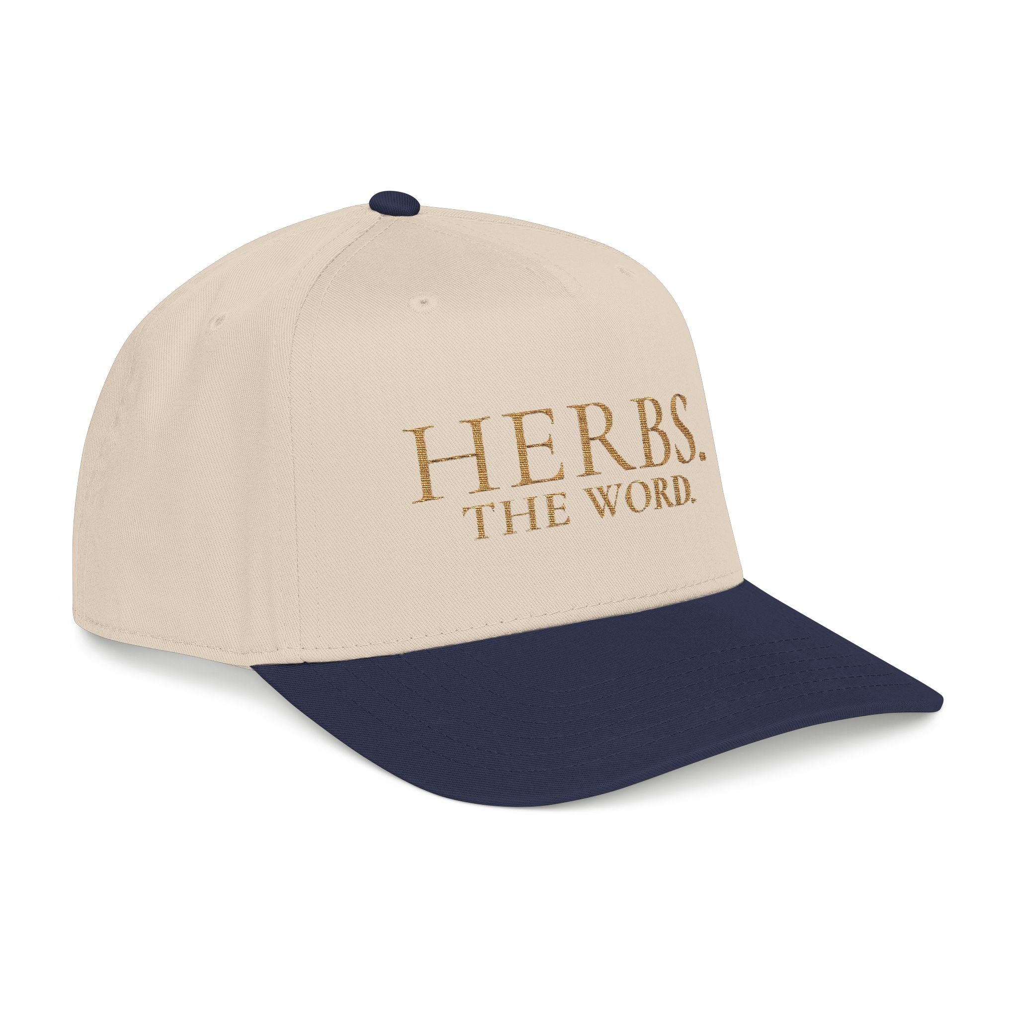 Herbs. The Word. Structured Baseball Cap — Vintage Apothecary Wordmark Hat