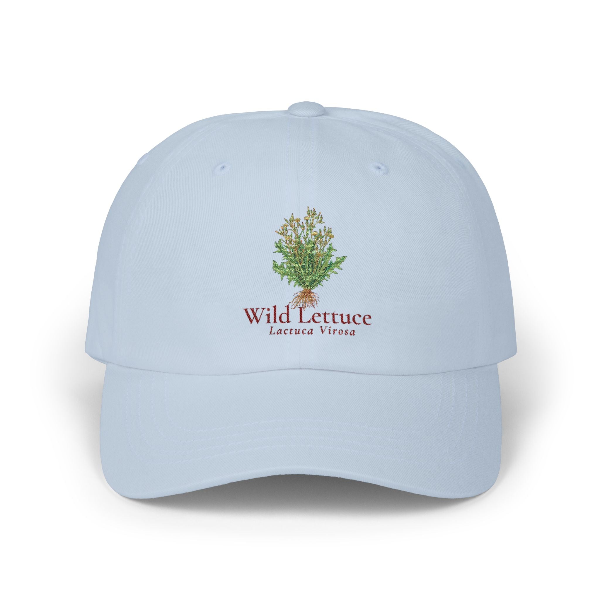 Wild Lettuce Embroidered Dad Cap — Vintage Botanical Baseball Cap | Herbs. The Word. Collection No. 01