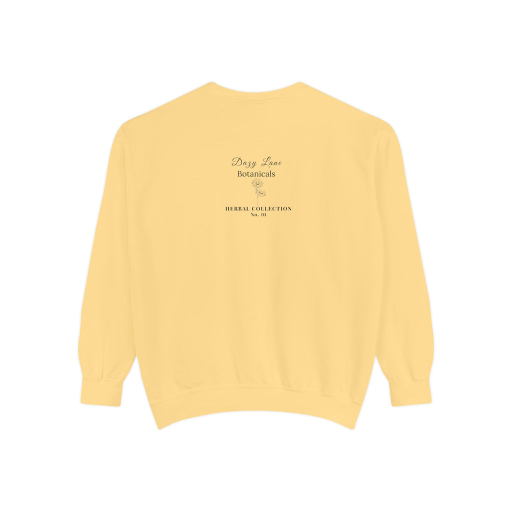 HERBS. THE WORD. Wild Lettuce Sweatshirt | Botanical Herb Art