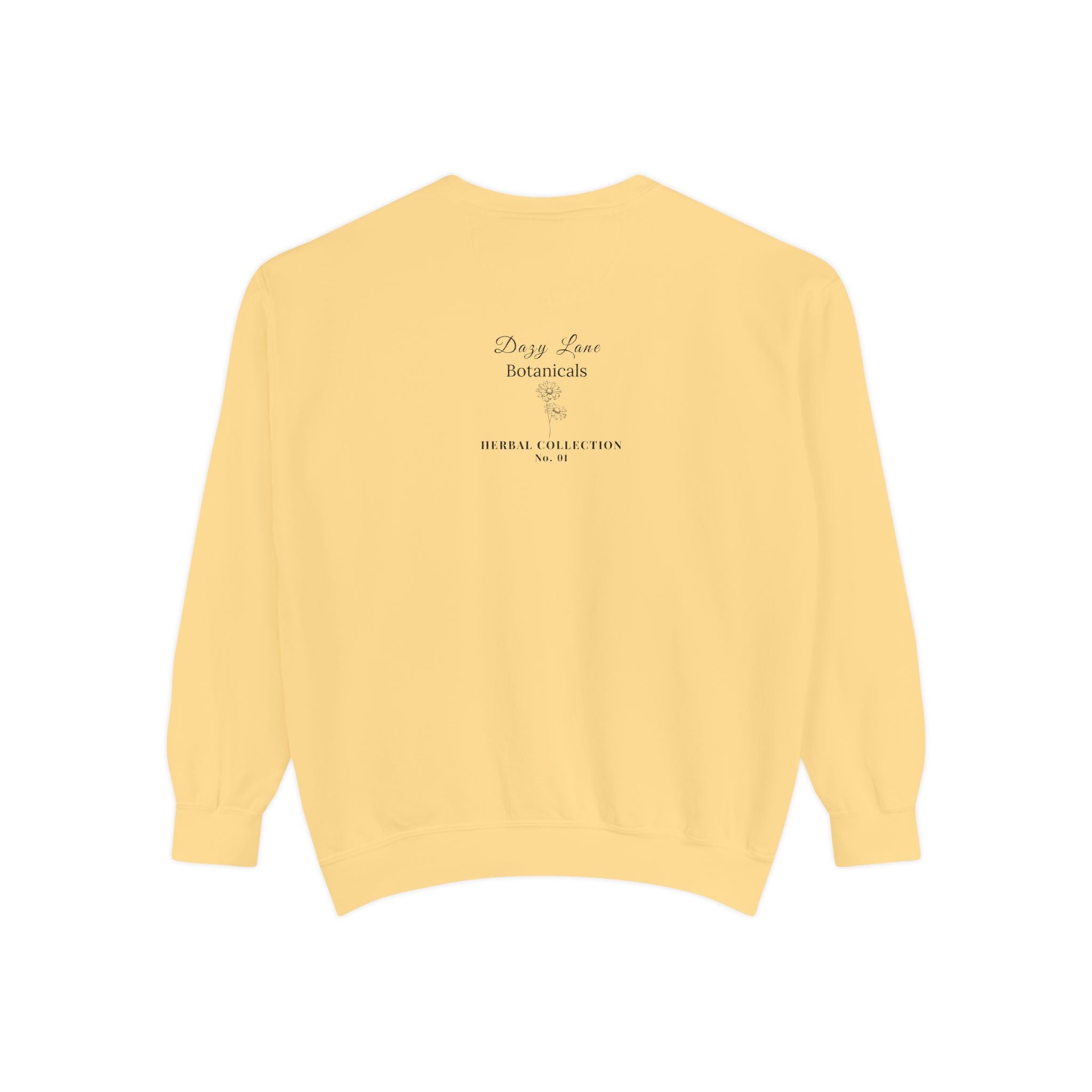 HERBS. THE WORD. Wild Lettuce Sweatshirt | Botanical Herb Art
