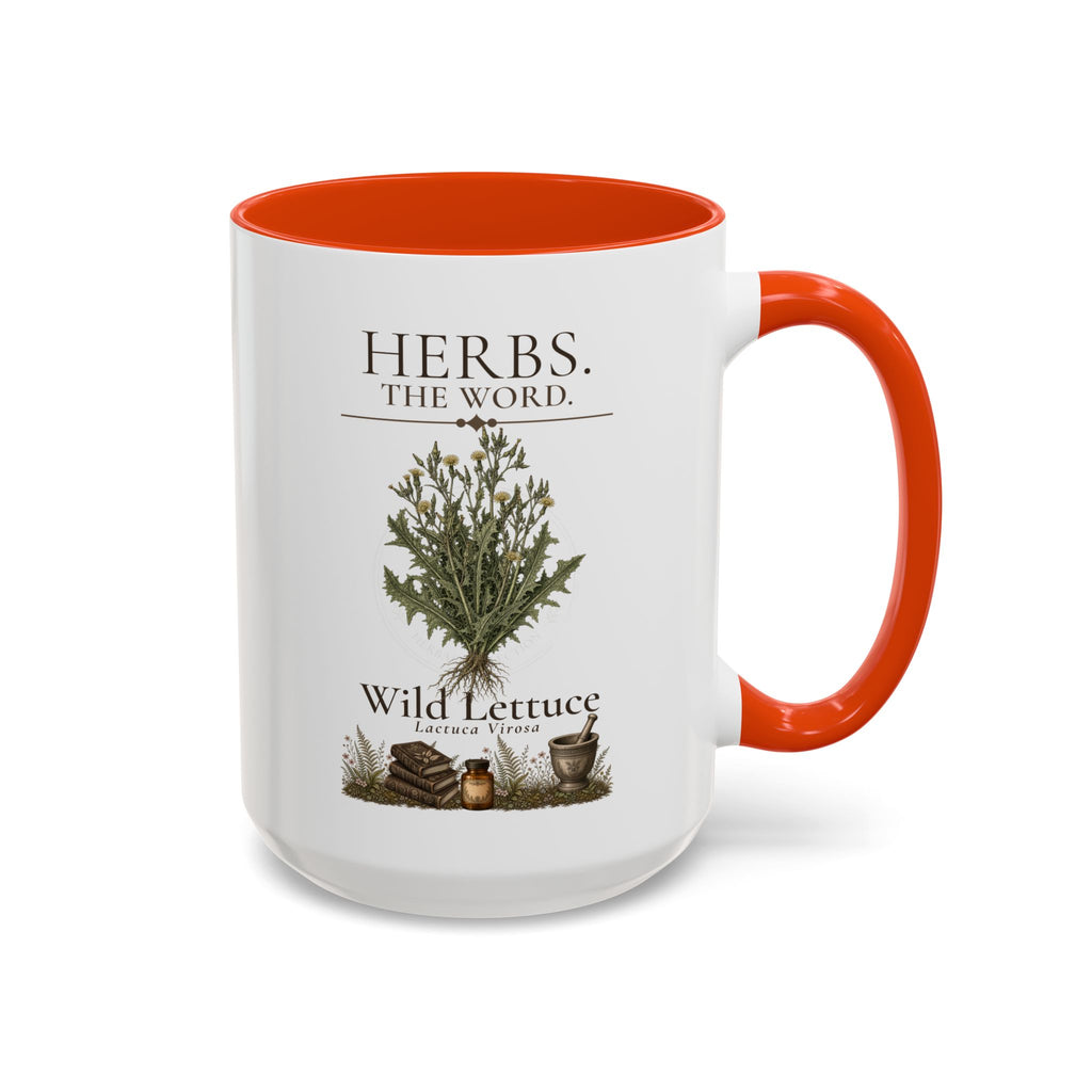 HERBS. THE WORD. Wild Lettuce Coffee Mug | Vintage Botanical