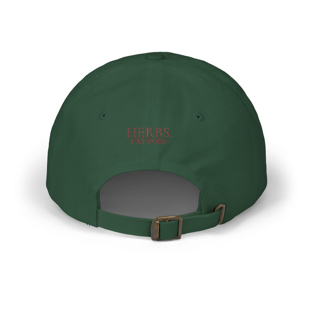 Wild Lettuce Embroidered Dad Cap — Vintage Botanical Baseball Cap | Herbs. The Word. Collection No. 01