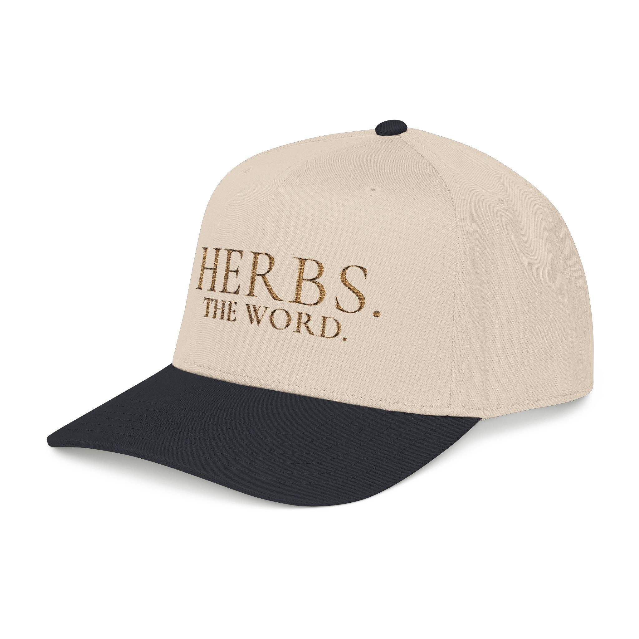 Herbs. The Word. Structured Baseball Cap — Vintage Apothecary Wordmark Hat