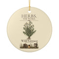 Herbs. The Word. Wild Lettuce Ornament | Botanical Herb Illustration