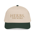 Herbs. The Word. Structured Baseball Cap — Vintage Apothecary Wordmark Hat