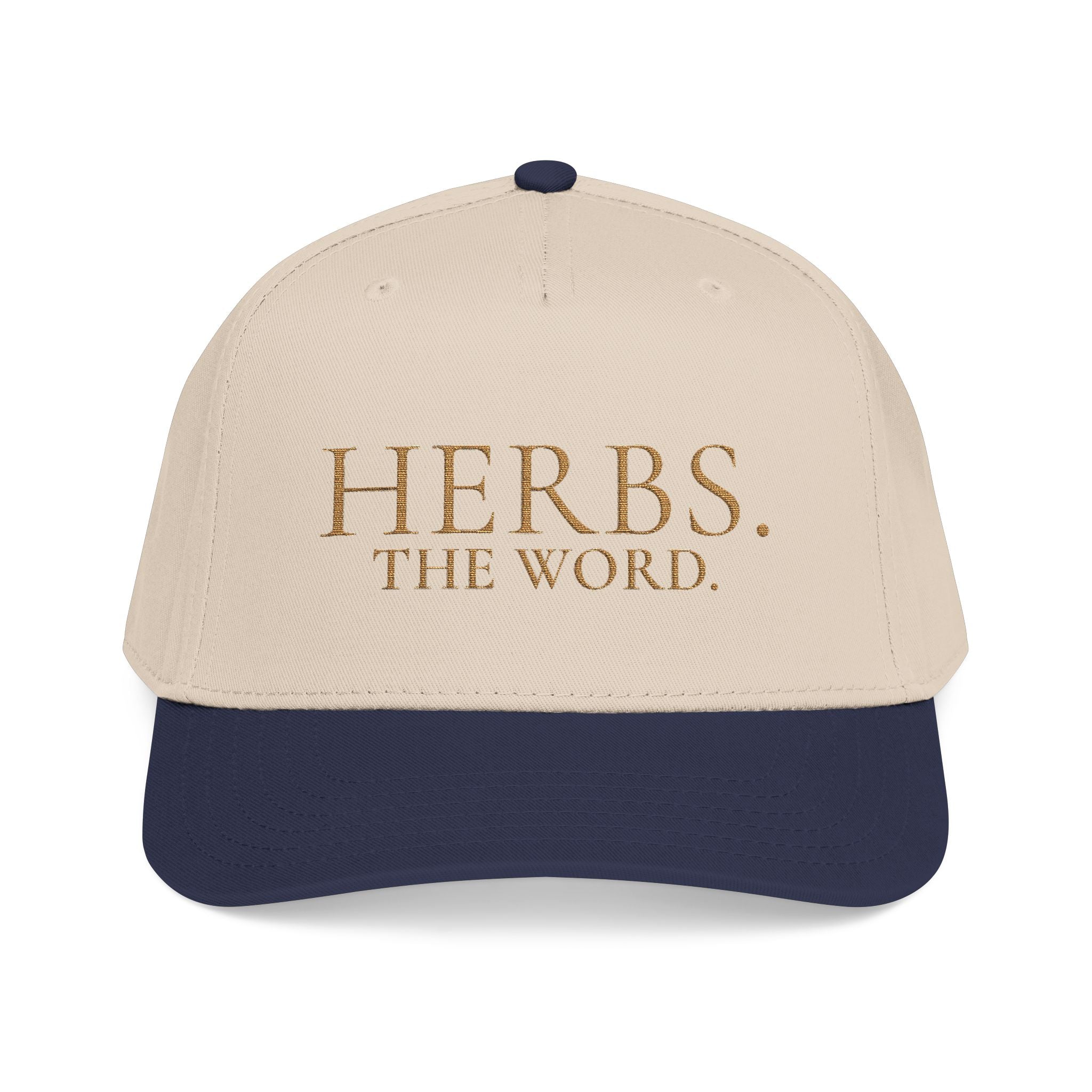 Herbs. The Word. Structured Baseball Cap — Vintage Apothecary Wordmark Hat