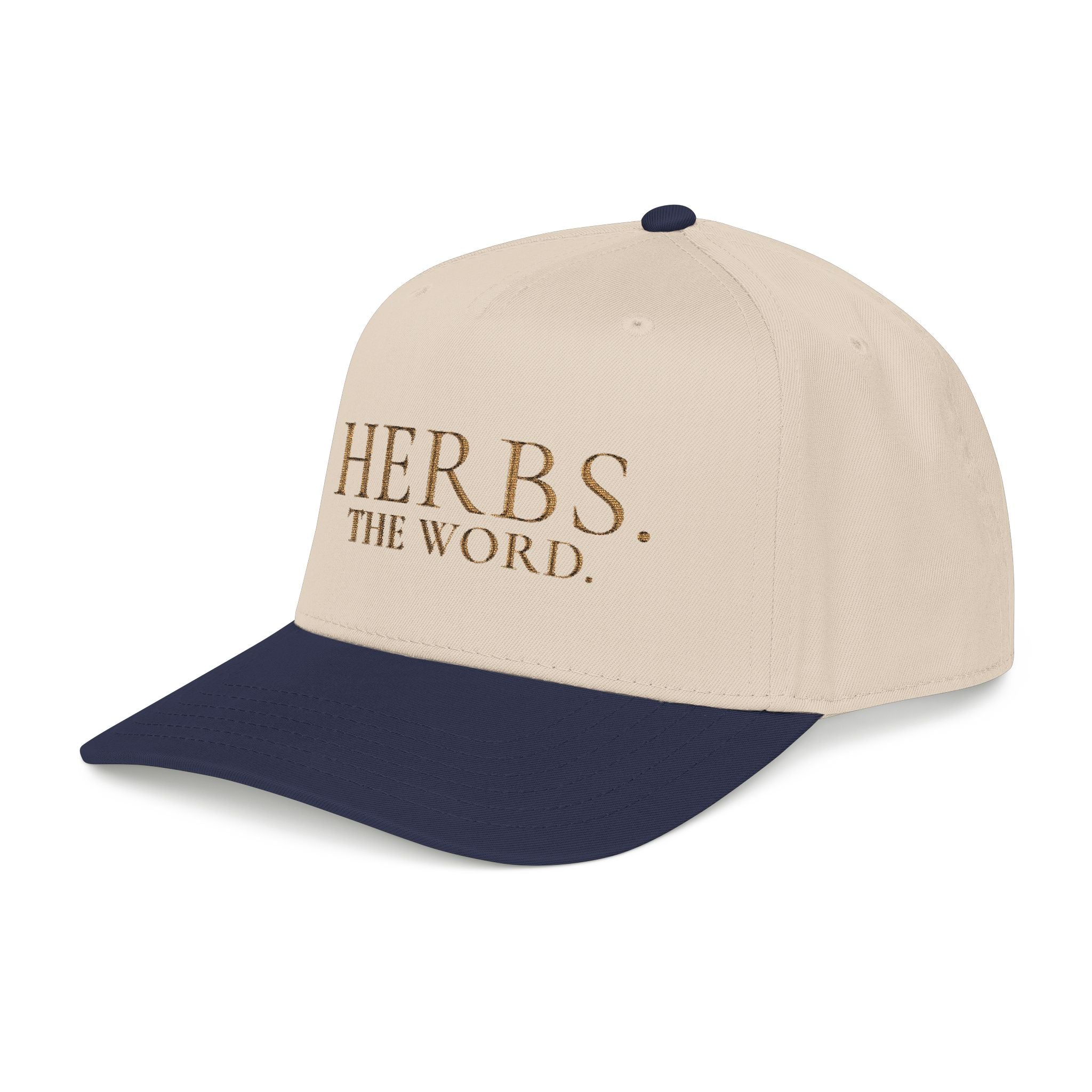 Herbs. The Word. Structured Baseball Cap — Vintage Apothecary Wordmark Hat