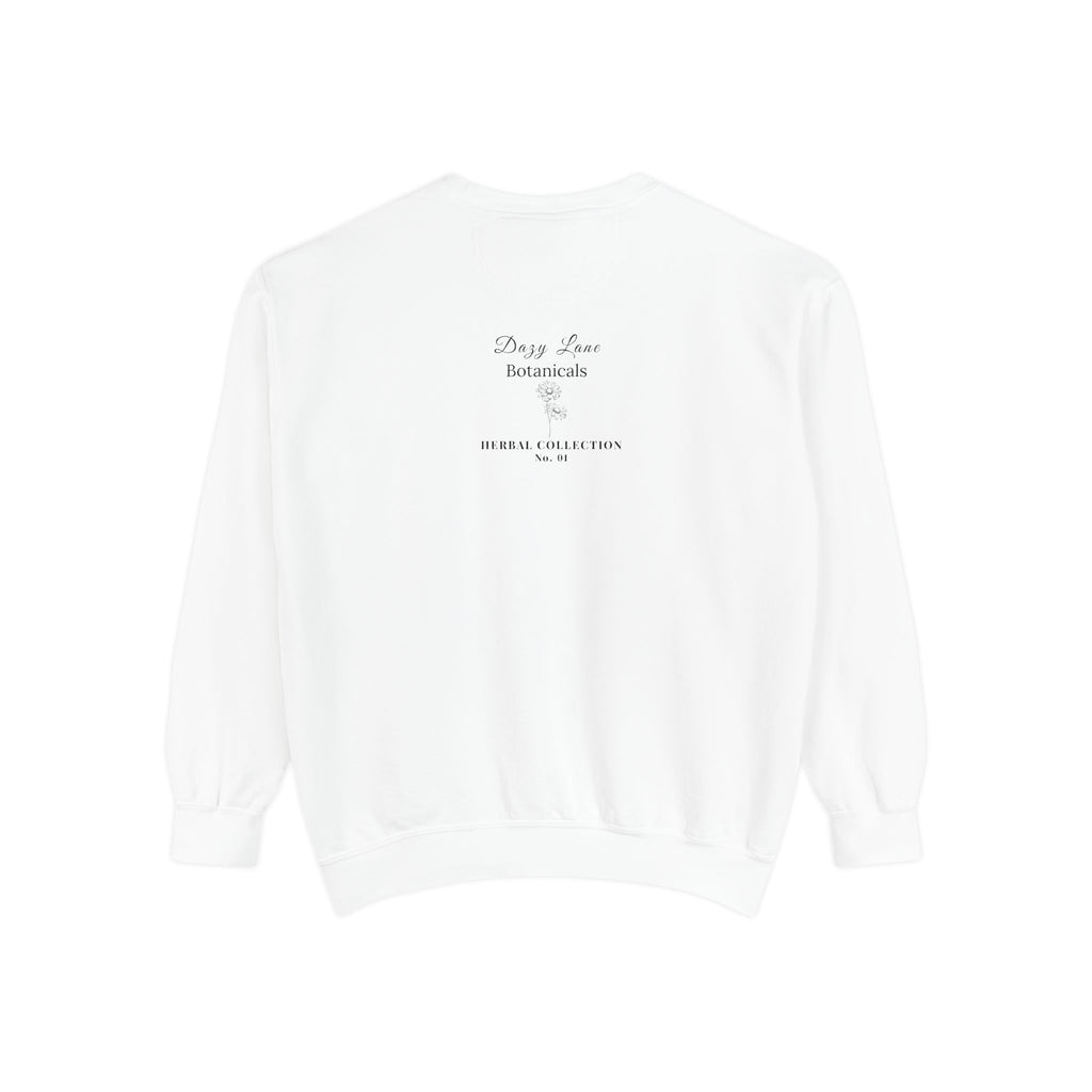 HERBS. THE WORD. Wild Lettuce Sweatshirt | Botanical Herb Art