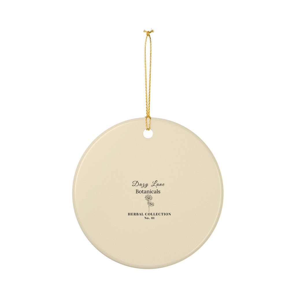 Herbs. The Word. Wild Lettuce Ornament | Botanical Herb Illustration