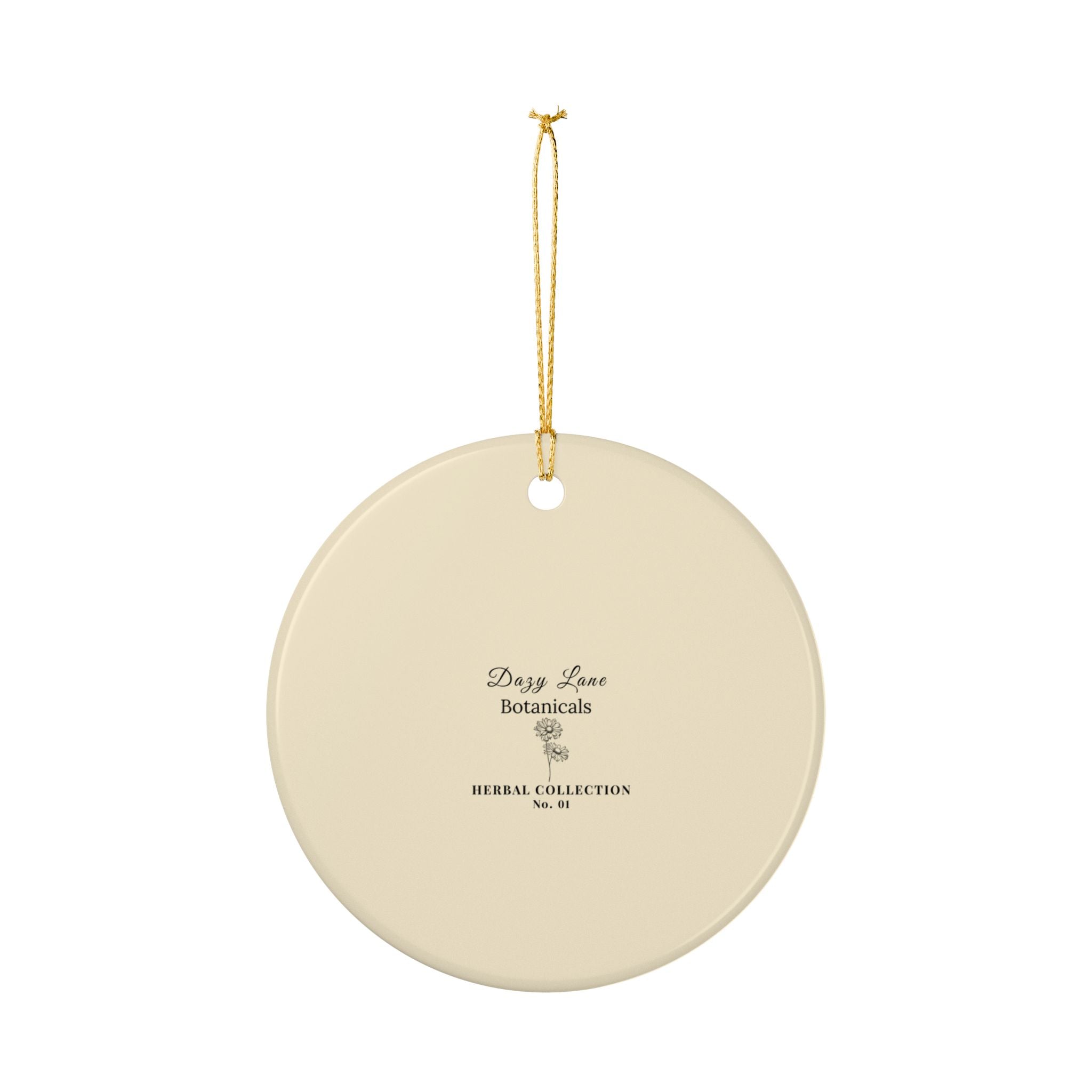 Herbs. The Word. Wild Lettuce Ornament | Botanical Herb Illustration