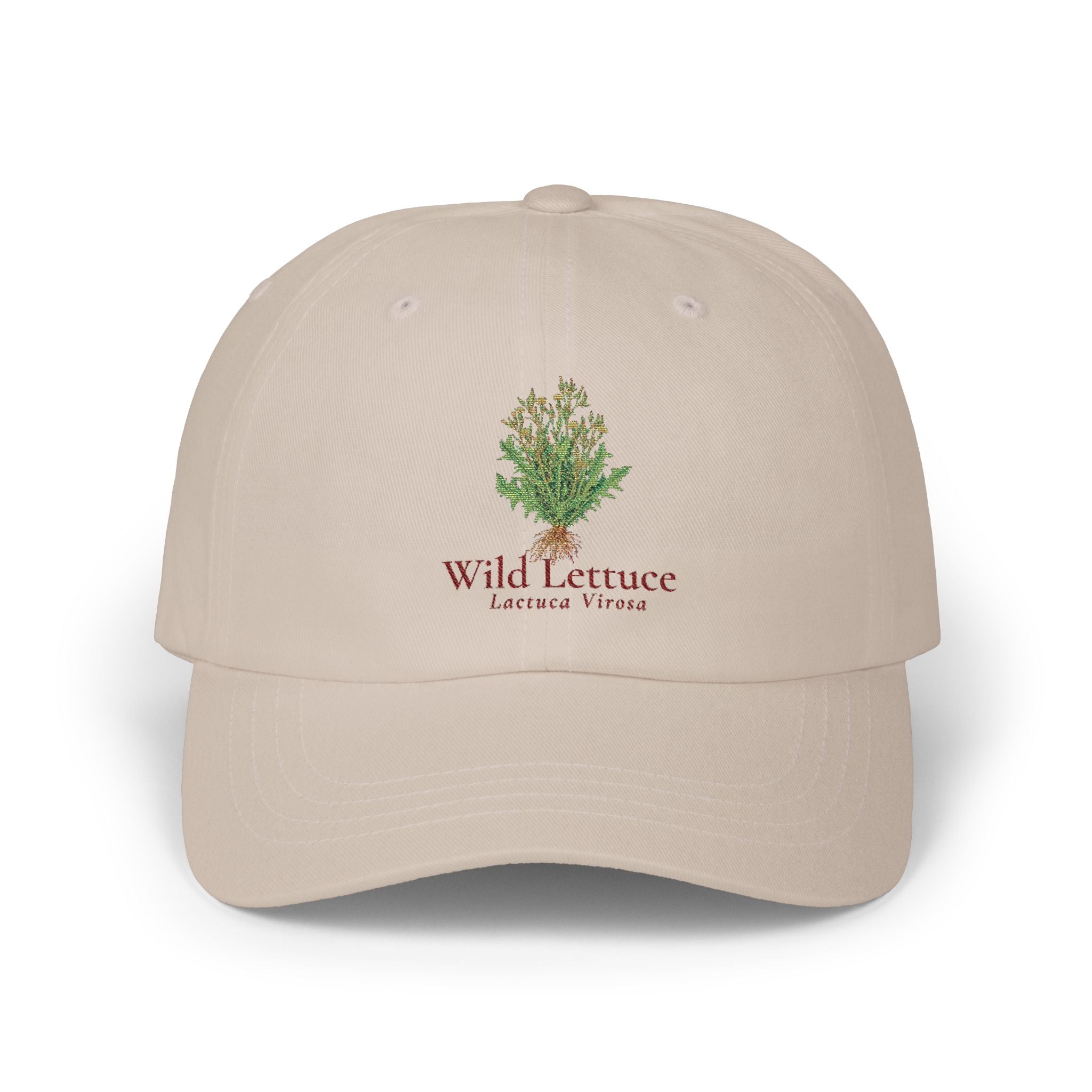 Wild Lettuce Embroidered Dad Cap — Vintage Botanical Baseball Cap | Herbs. The Word. Collection No. 01