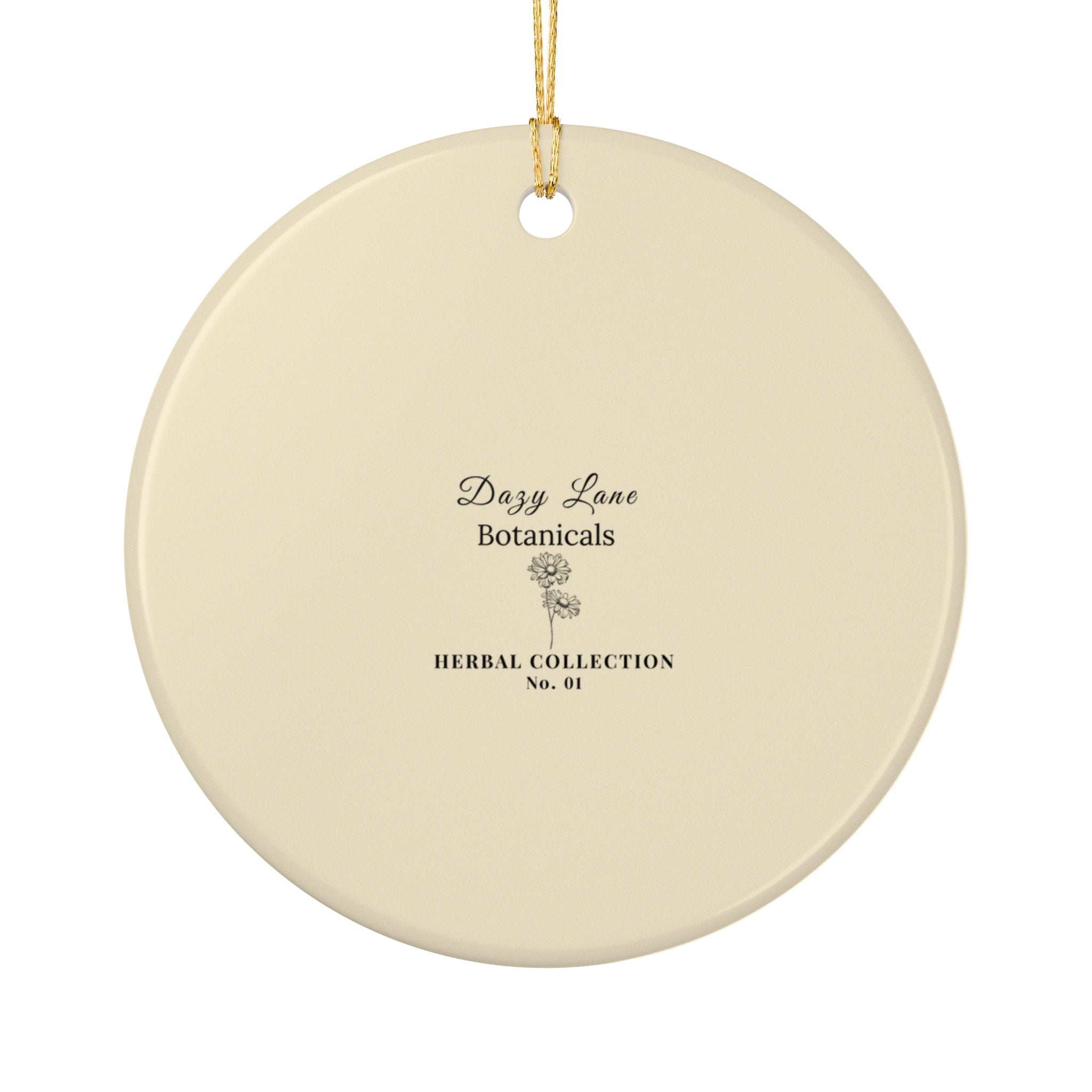 Herbs. The Word. Wild Lettuce Ornament | Botanical Herb Illustration
