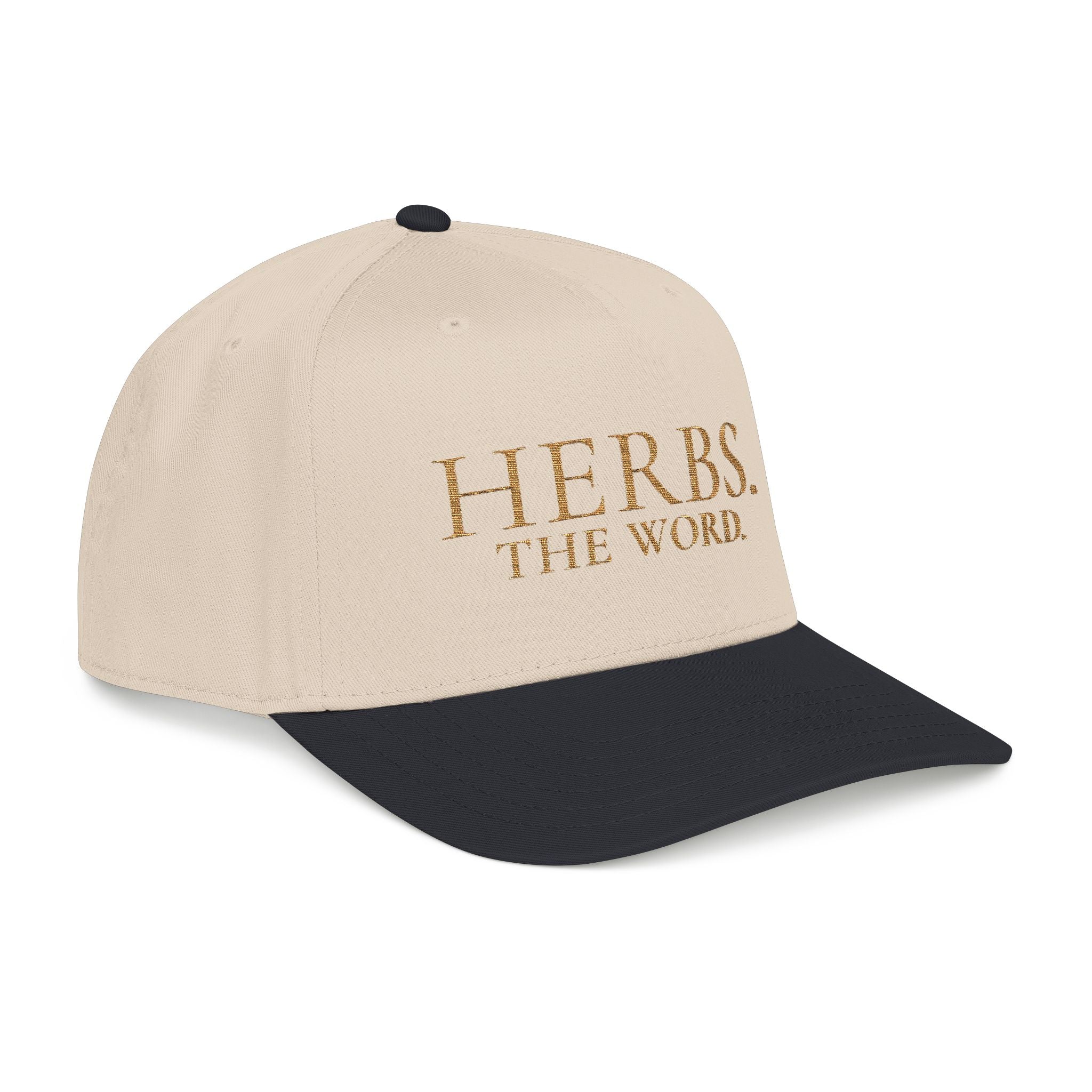 Herbs. The Word. Structured Baseball Cap — Vintage Apothecary Wordmark Hat