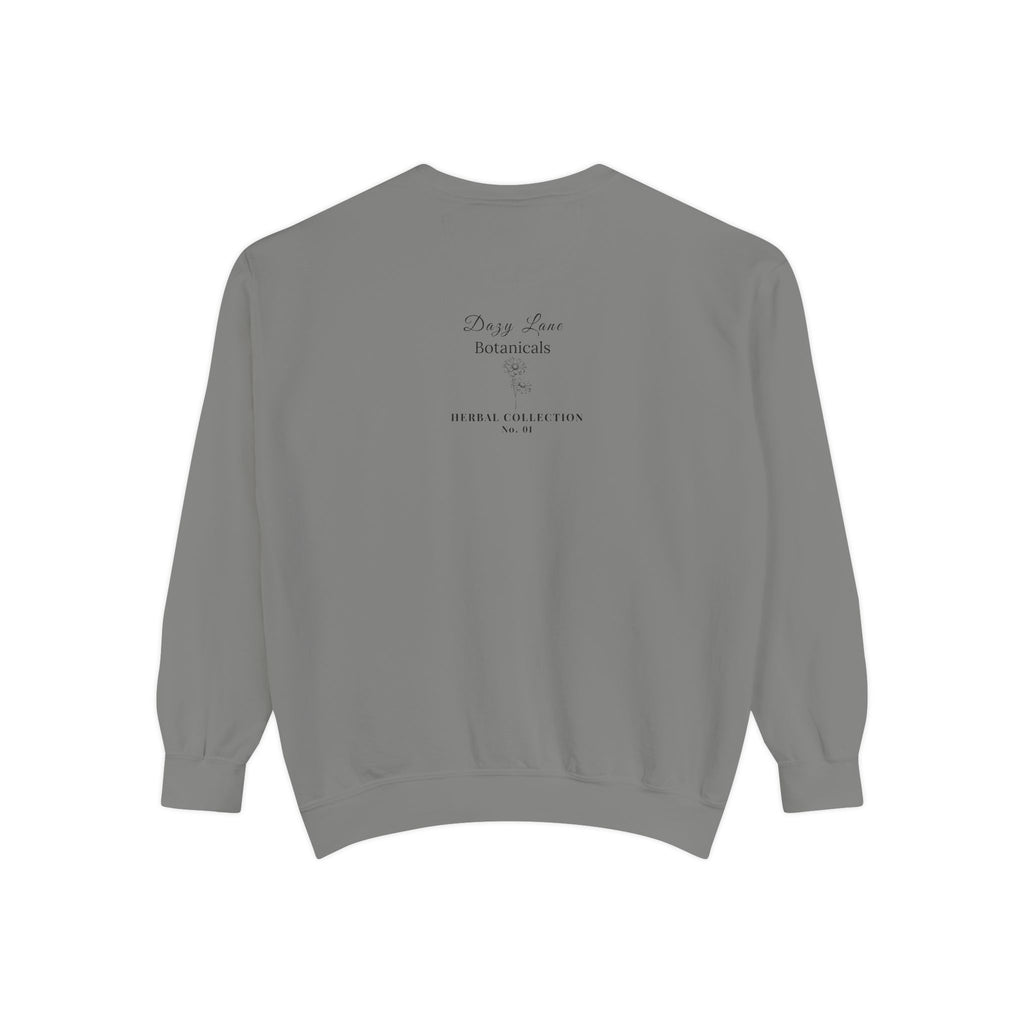 HERBS. THE WORD. Wild Lettuce Sweatshirt | Botanical Herb Art