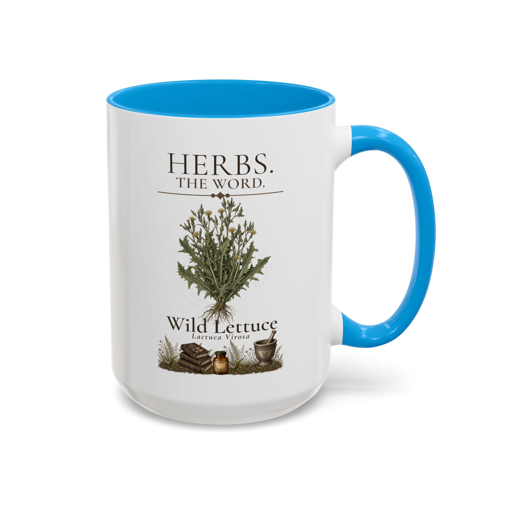 HERBS. THE WORD. Wild Lettuce Coffee Mug | Vintage Botanical