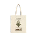 HERBS. THE WORD. Wild Lettuce Tote Bag | Botanical Illustration