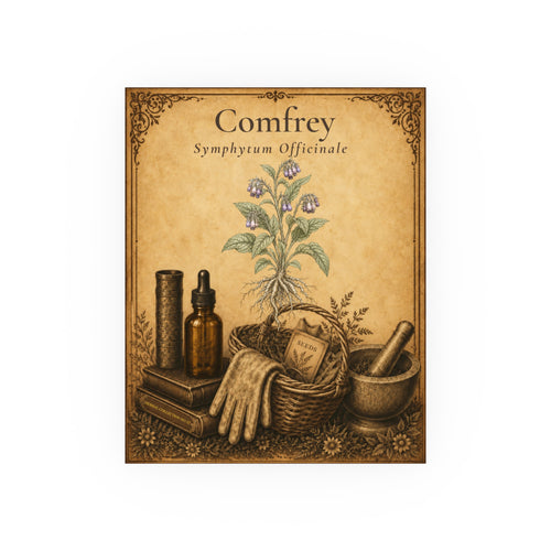 Comfrey Botanical Print | Vintage Herbarium Wall Art | Herbs. The Word. Collection No. 02