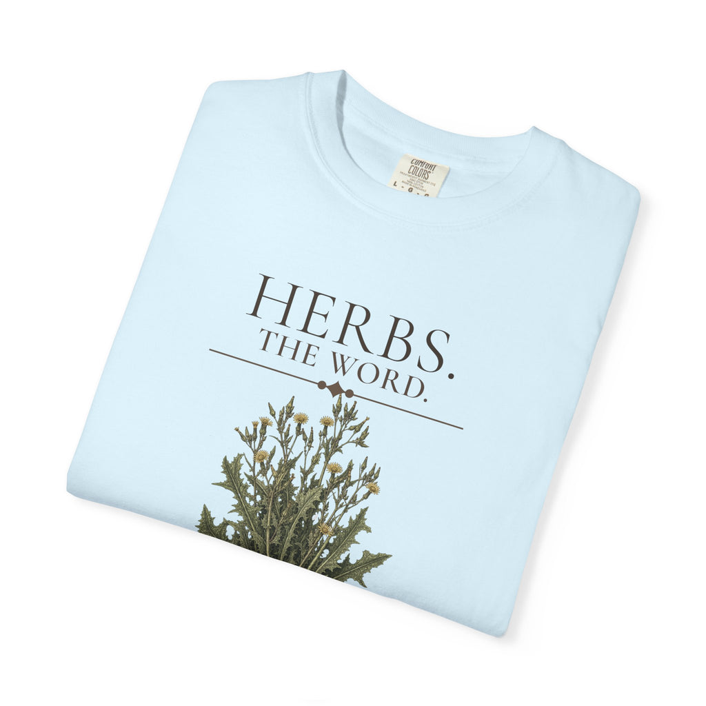 HERBS. THE WORD. Wild Lettuce T-Shirt | Vintage Botanical Herb Illustration