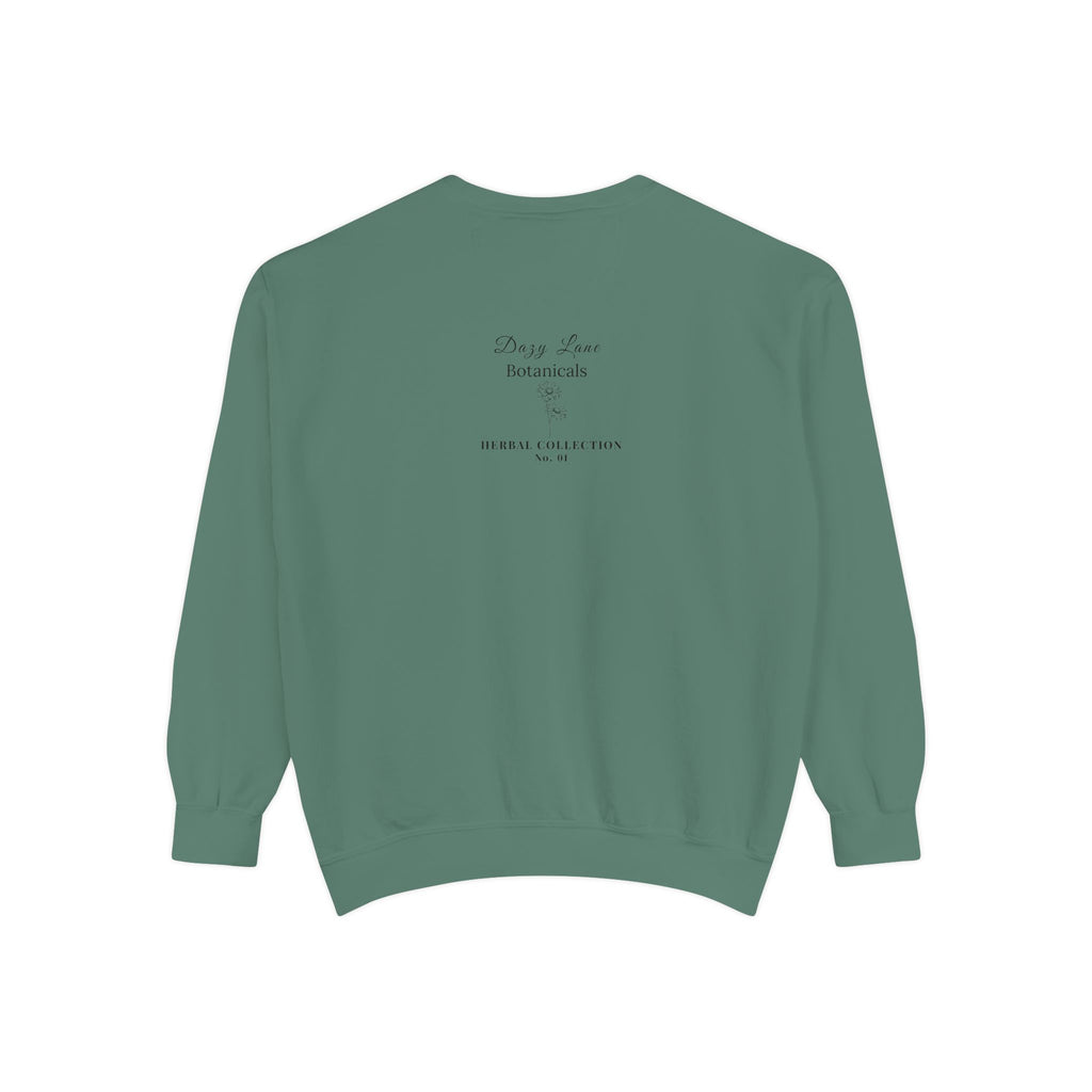 HERBS. THE WORD. Wild Lettuce Sweatshirt | Botanical Herb Art
