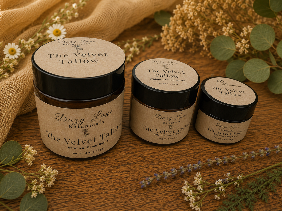 The Velvet Tallow – Calendula, Honey & Sandalwood Butter