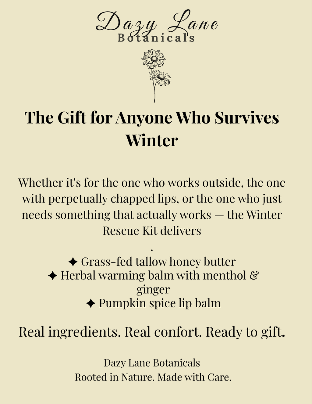 The Winter Rescue — Honey Butter, Warming Balm & Lip Balm