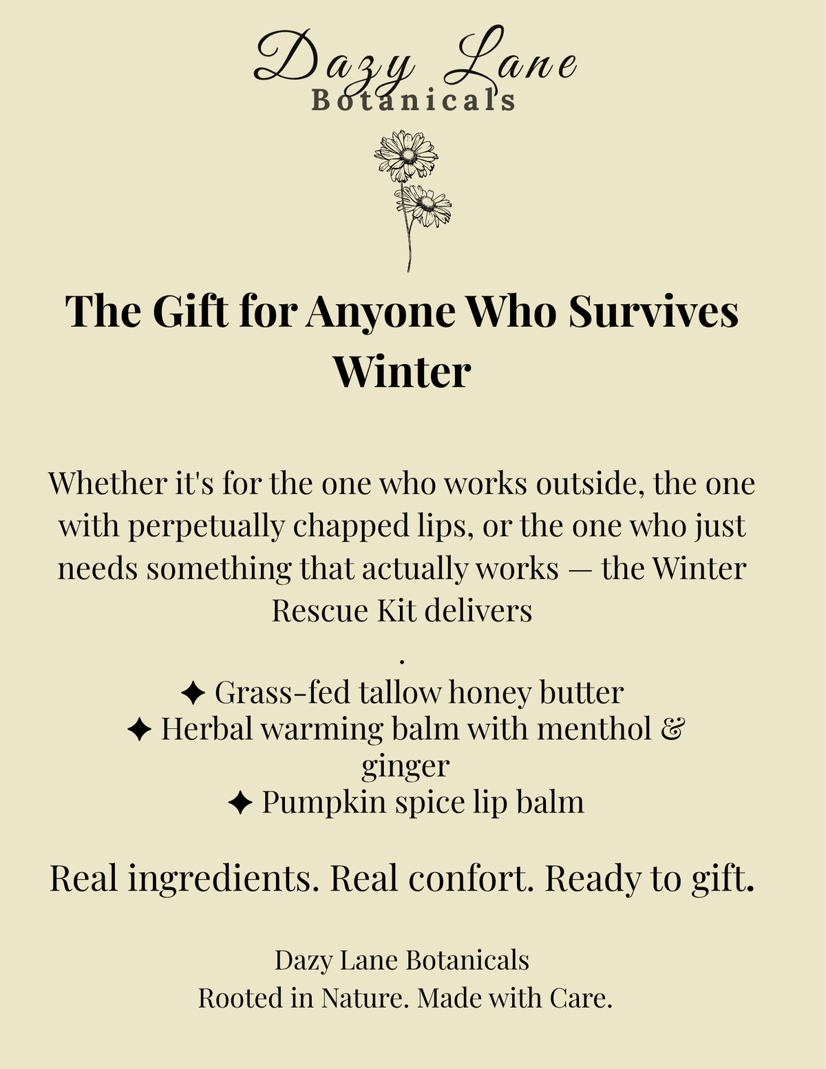 The Winter Rescue — Honey Butter, Warming Balm & Lip Balm