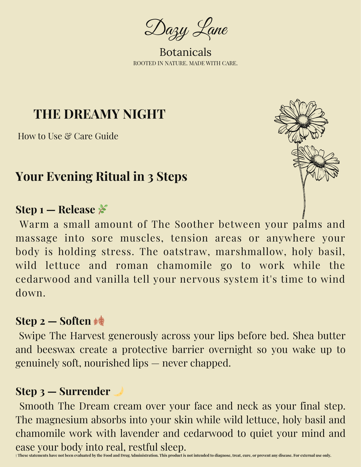 The Dreamy Night — Relaxation Cream, Balm & Lip Balm Set