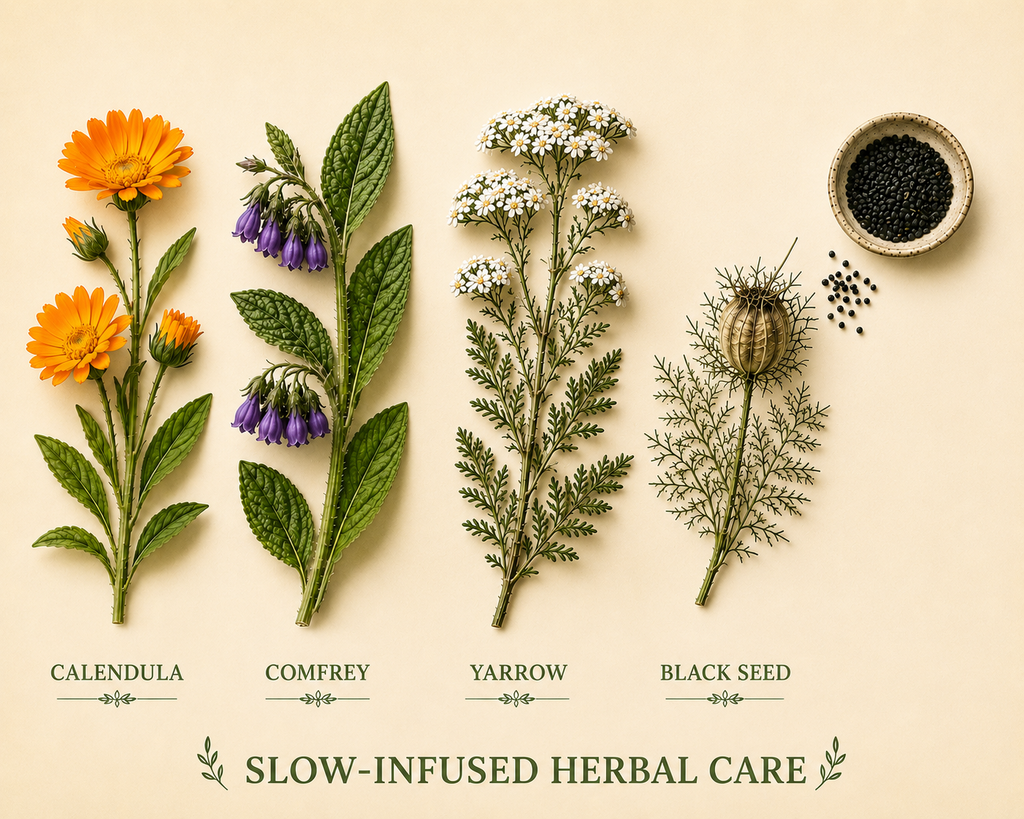 The Mender – Comfrey, Calendula & Yarrow Herbal Salve