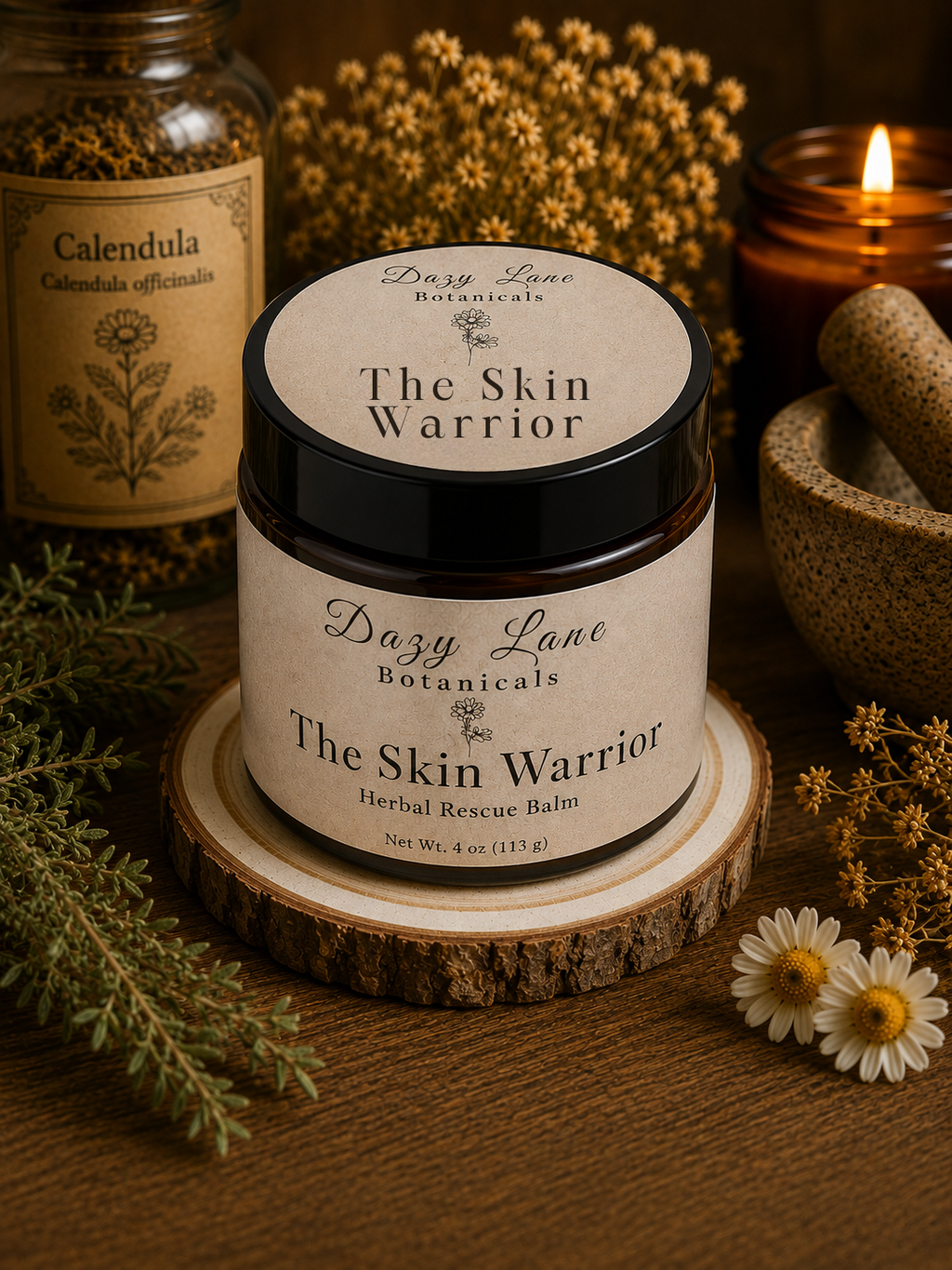 The Skin Warrior – Calendula, Comfrey & Tea Tree Balm