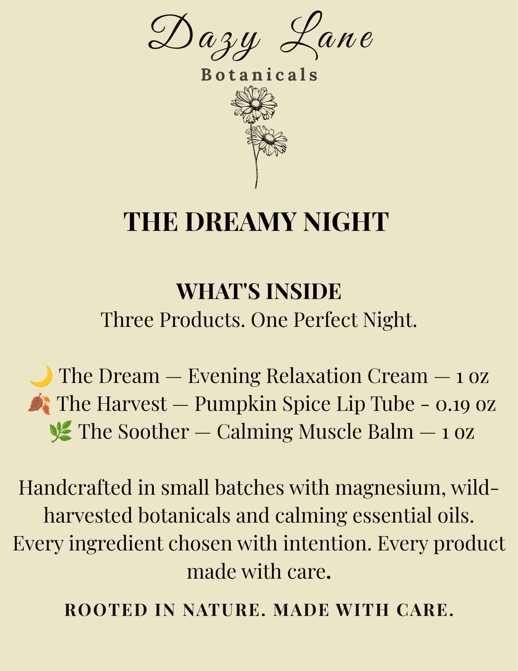 The Dreamy Night — Relaxation Cream, Balm & Lip Balm Set