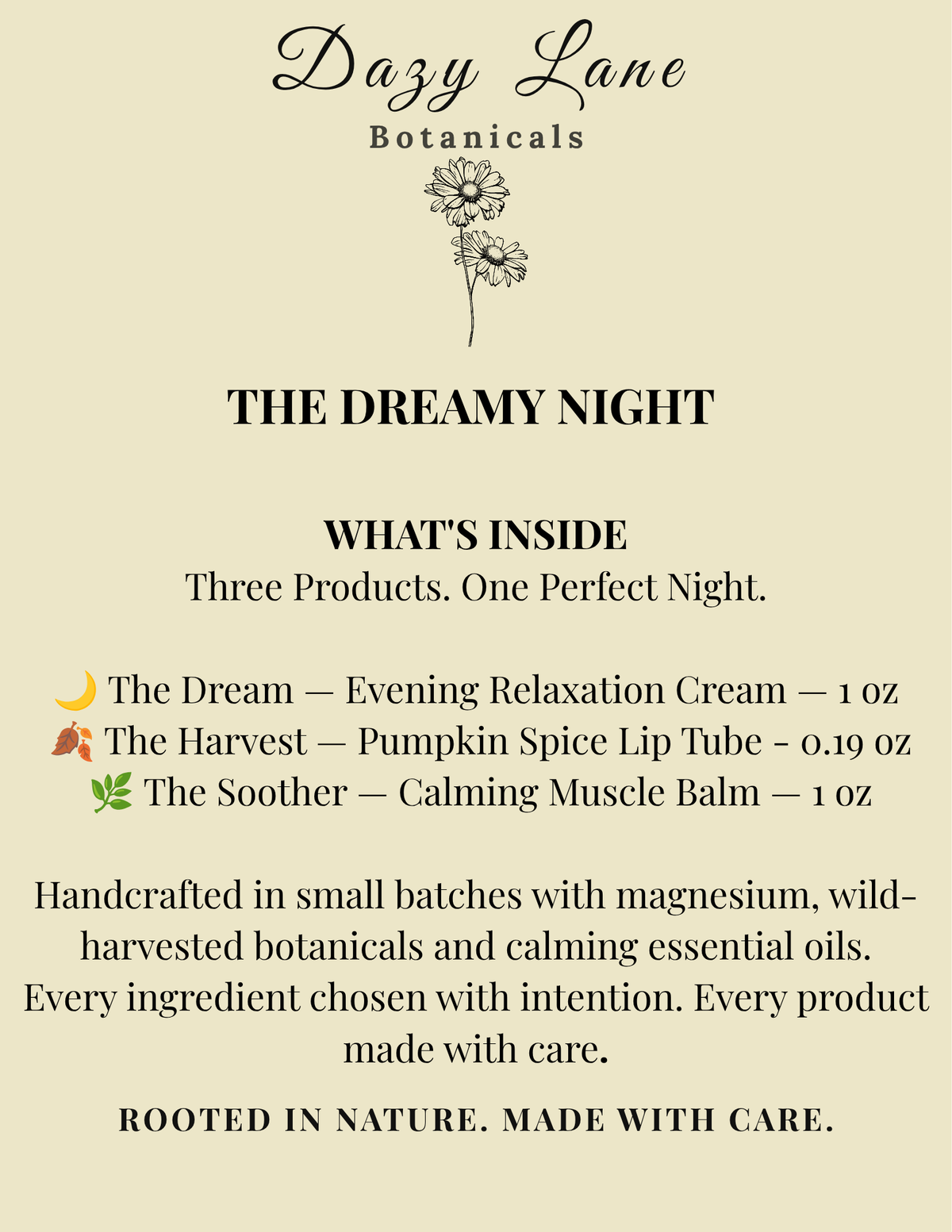 The Dreamy Night — Relaxation Cream, Balm & Lip Balm Set